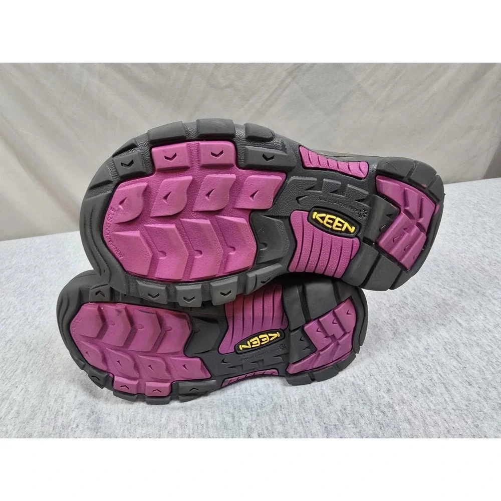KEEN Kootenay WATERPROOF Youth Girls Size 2 Sherpa LINED Purple SNOW Boots